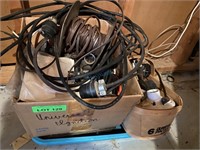 BOX LOT: Misc. Electrical Cords, Etc.