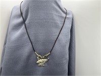 Hand Carved Stone Bird of Prey Necklace