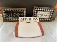 Cuisinart cutting board, Kitchen signs