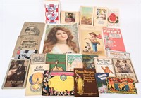 GREAT LOT OF EARLY ADVERTISING PAMPHLETS