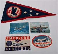 VINTAGE AMERICAN AIRLINES PENNANT & MORE