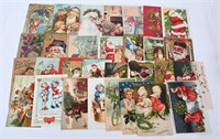 30- 1900s CHRISTMAS SANTA CLAUS POST CARDS