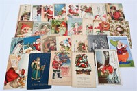 30- 1900s CHRISTMAS SANTA CLAUS POST CARDS