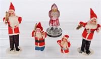 VINTAGE SANTA CLAUS CANDY CONTAINERS