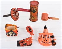 VINTAGE HALLOWEEN NOISE MAKERS & MORE