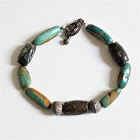 Turquoise Stone Bead Bracelett