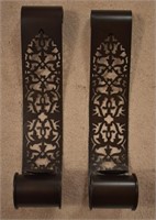 2 pcs. Metal Wall Decor Candle Holders