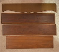 4 pcs. Various Length Wood Drawer Fronts / Shelves