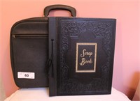Leather Case & Antique Scrap Book