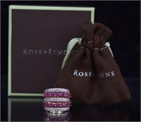 Ross + Simons Sterling Silver Ruby Ring