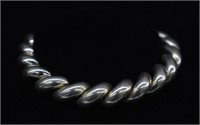 Sterling Silver Macaroni-Link Bracelet