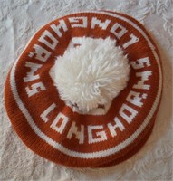 Vintage Texas Longhorns Knitted Cap w/ Pom-pom