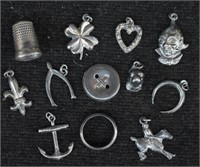 Vintage / Antique Sterling Silver Charms