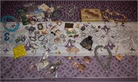 Large Lot of Vintage Costume Jewelry