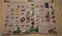 Large Lot of Vintage Costume Jewelry In Organizer