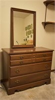 Vintage 3-Drawer Dresser w/ Mirror