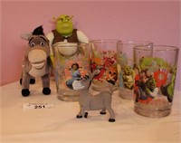 Shrek 3 Glasses Set & Toys