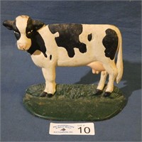 Cast Iron Cow Door Stop