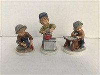 3 "Today's Children" Figures - Goebel, W. Germany