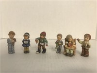 6 Bisque Goebel Figurines