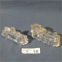Pair of Glass Candy Containers