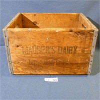 Maurer's Dairy Wooden Crate, Mt. Carmel, PA.