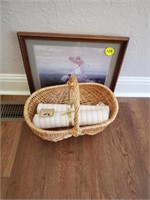 NICE PICTURE AND BASKET