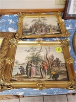 VICTORIAN GOLD FRAME PICTURES