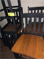 group of 4 bar height chairs 29" tall