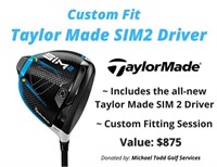 SIM2 TaylorMade driver and fitting