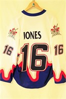 Adam Jones signed lacrosse jersey