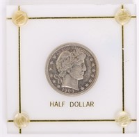 Coin 1908-S Barber Half Dollar Key Date XF/AU