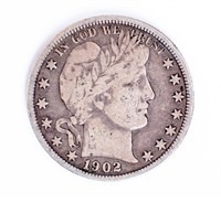 Coin 1902-O United States Barber Half Dollar