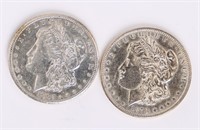 Coin (2) Morgan Silver Dollars 1887-S & 1878-S