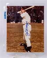 Joe DiMaggio Signed 8" x 10" Photograph