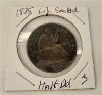 1875 Liberty Seated Half Dollar - G