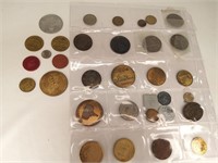 Tokens from Various Cities &  Businesses