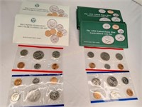 (5)  1989 & (5) 1993 Uncirculated Mint Sets