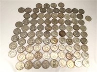 (92) Silver Half Dollars - Walking Liberty,