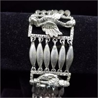 Peruzzi Florence 800 Silver Figural Bracelet