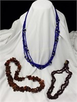 (3) Costume Jewelry Necklaces