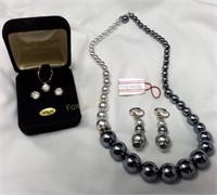 Cubic Zirconia & Marvella Necklace & Earrings