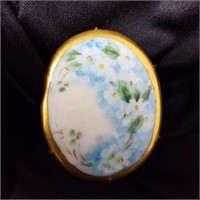 Handpainted Porcelain Brooch