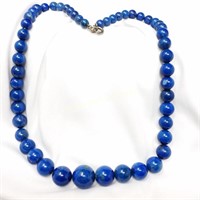 Lapis Lazuli Round Bead Necklace