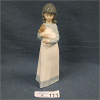 NAO Girl with Dog - Made by Lladro