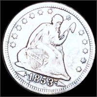 1853 Seated Liberty Quarter NICELY CIRCULATED