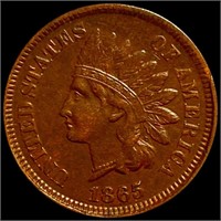 1865 Indian Head Penny CLOSELY CIRCULATED