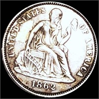 1865 Seated Liberty Silver Dime UNCIRCULATED
