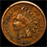 1864 "With L" Indian Head Penny NICELY CIRCULATED