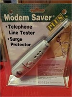 Modem Saver Telephone Line Tester, Surge Protector